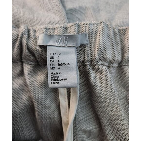 H&M Womens Light Gray Slim-Fit Trousers 4 - Picture 3 of 4